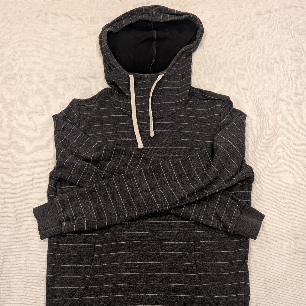 Marine Layer Striped Pullover Sweater Hoodie